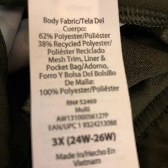 ATHLETIC WORKS Womens Core Running Shorts Size 3X 24W-26W Camouflage New - Picture 7 of 7